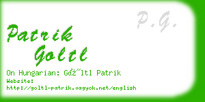 patrik goltl business card